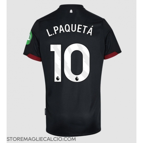 West Ham United Lucas Paqueta #10 Maglia Gara Trasferta Repliche 2024-25 Maniche Corte West Ham United Lucas Paqueta #10 Maglia Gara Trasferta Repliche 2024-25 Maniche Corte